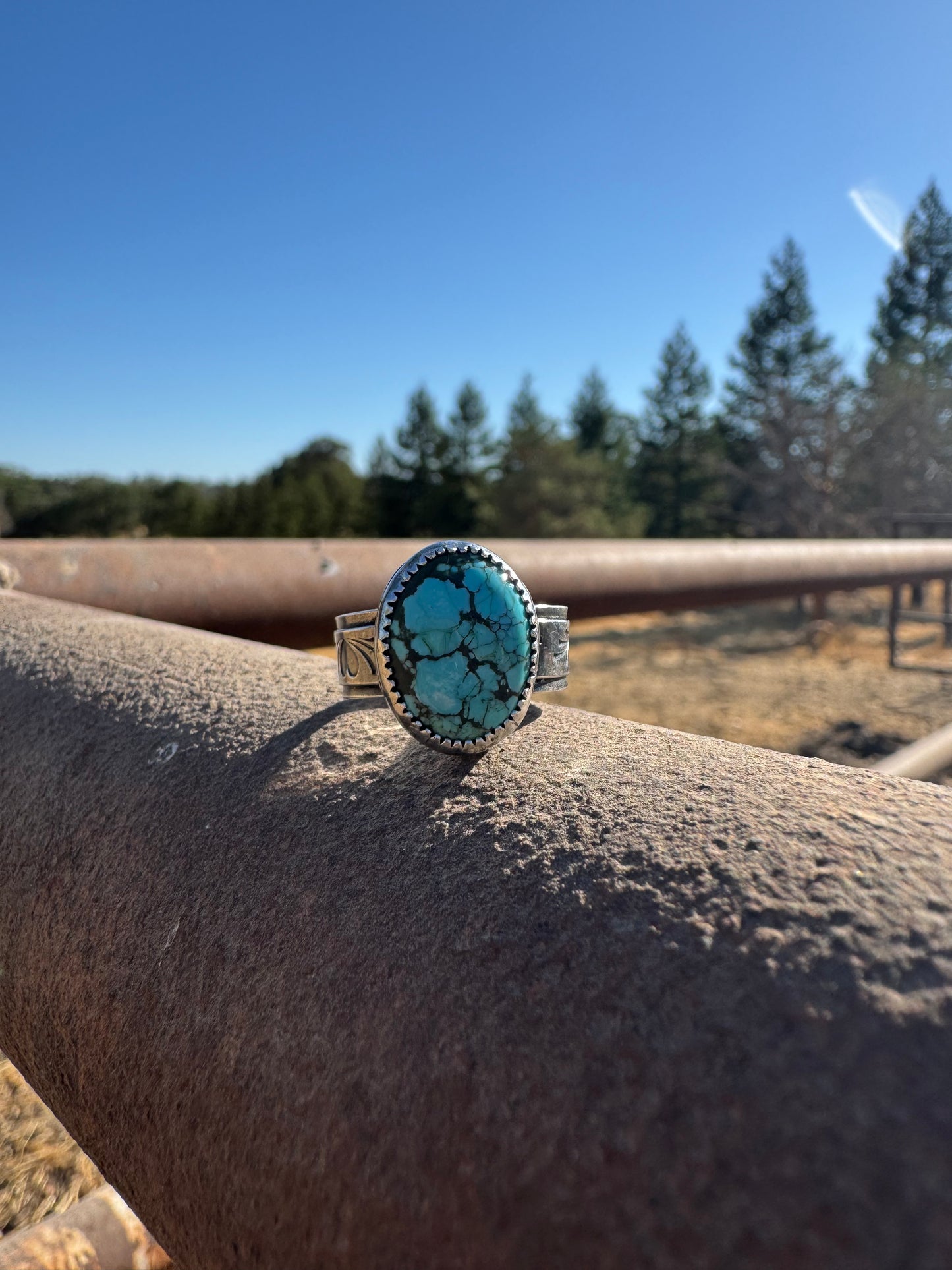 Mine 8 Turquoise Ring
