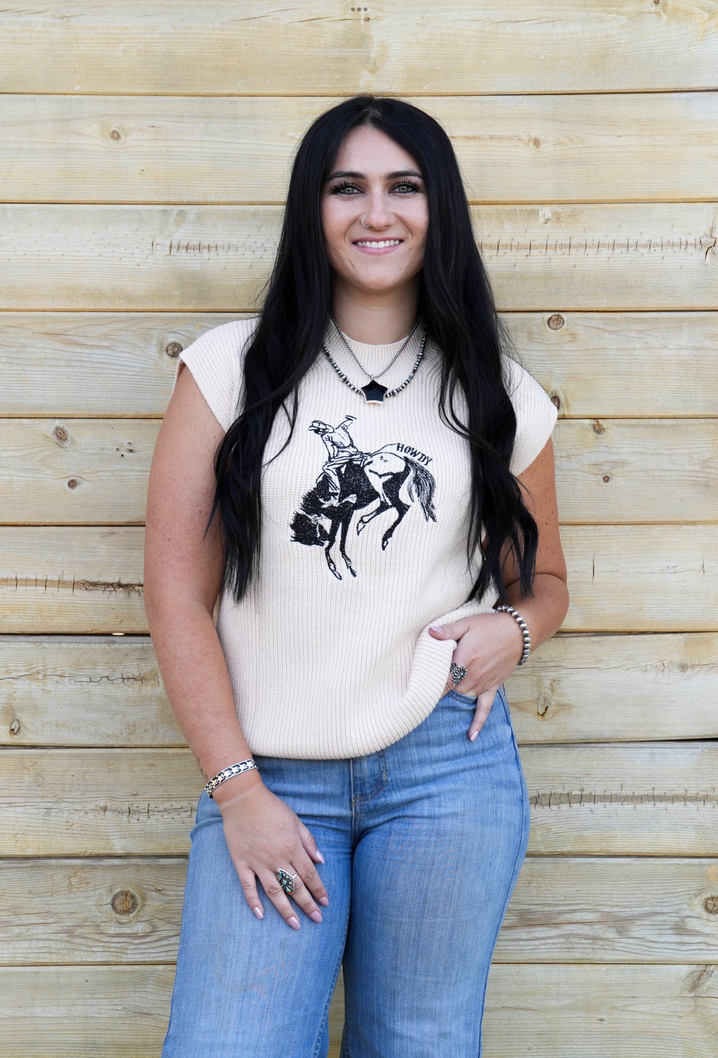 Buckin’ Bronc Sweater Tank