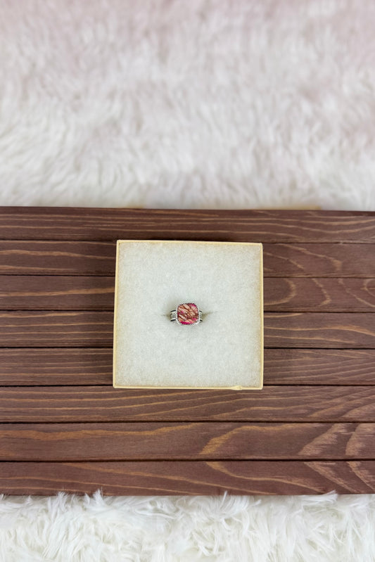 Pink Jasper Ring