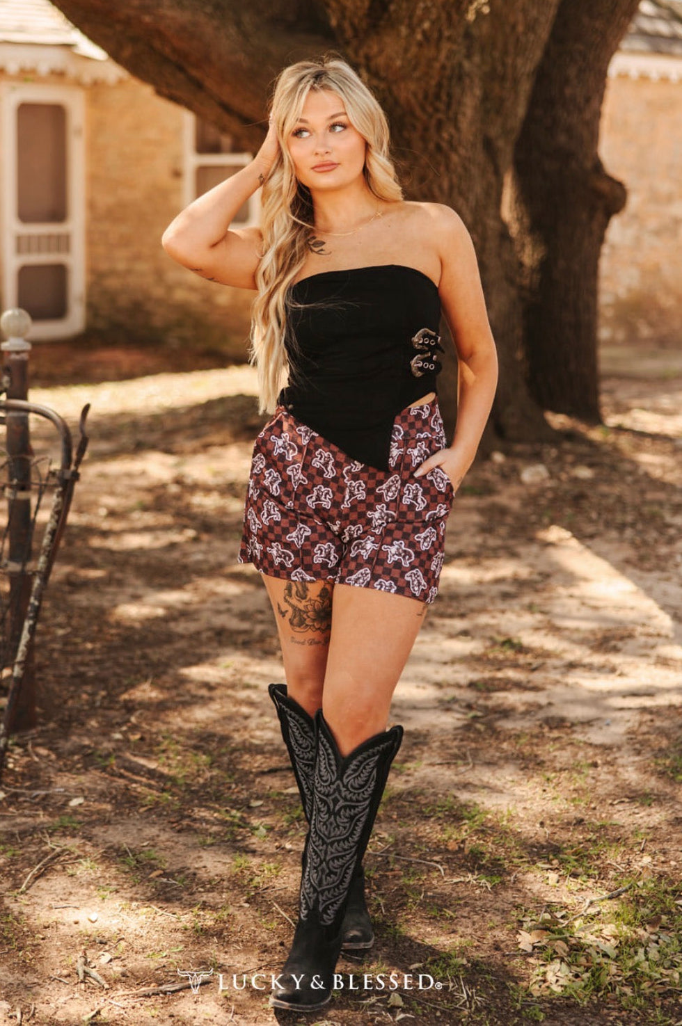 Checkered Filly Shorts