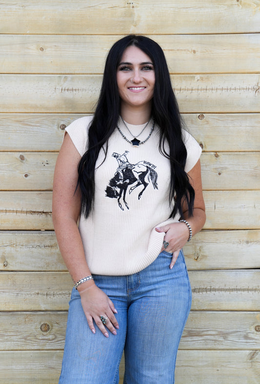 Buckin’ Bronc Sweater Tank