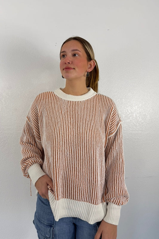 Stripe Contrast Sweater