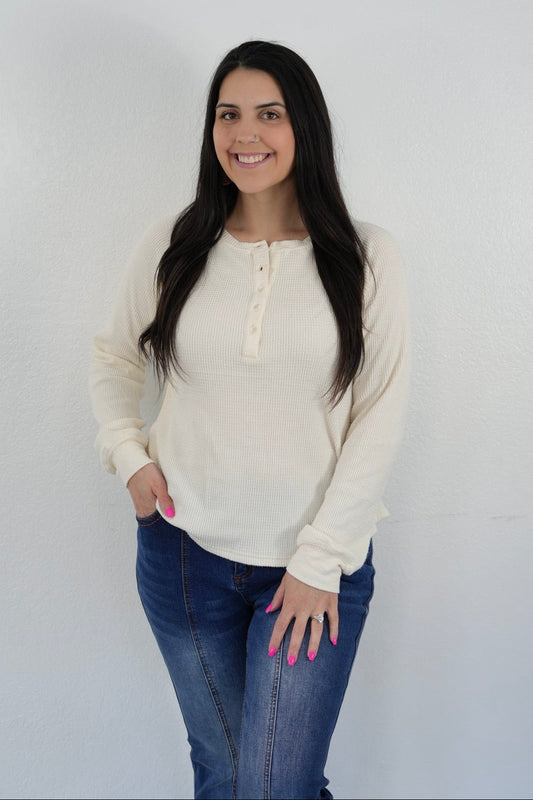 Textured Knit Long Sleeve