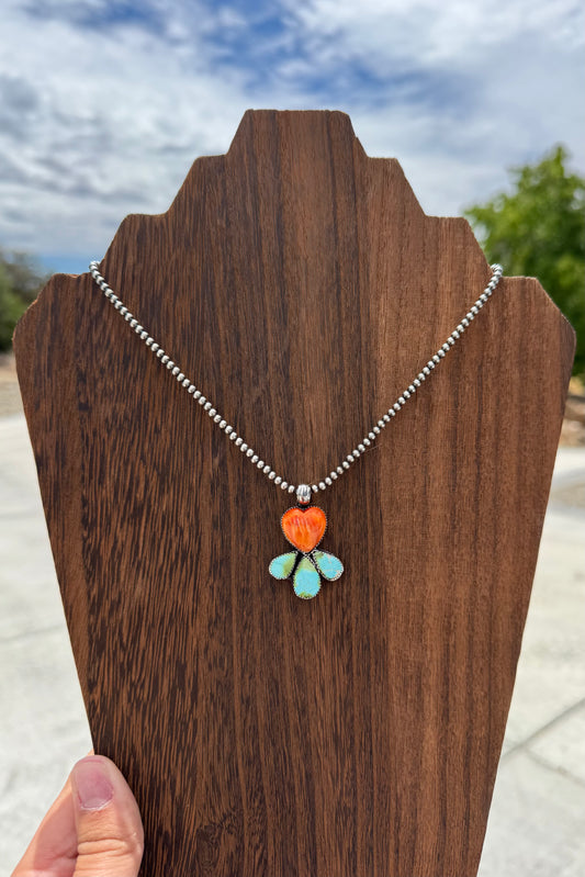 Orange Spiny & Sonoran Gold Pendant